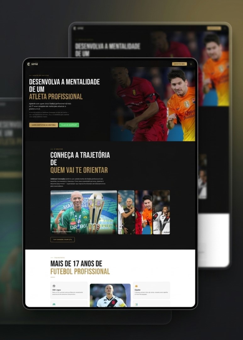 Site Mente de Capitão desenvolvido pelo Estúdio Lata de Leite